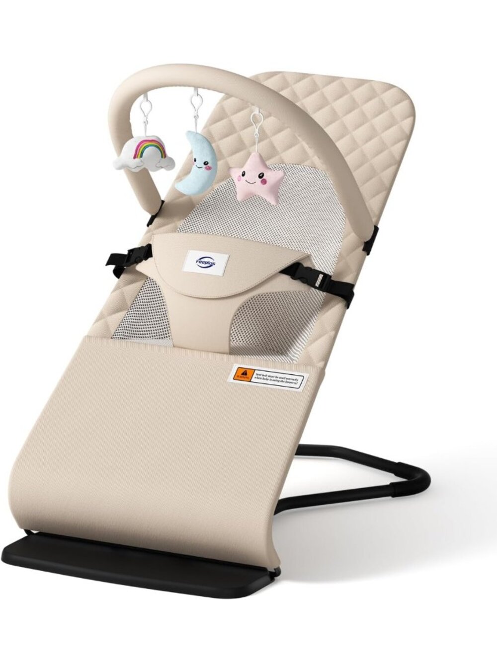 Ergonomic Baby Bouncer Seat 0-12 Months | 3-Height Adjustable, Portable